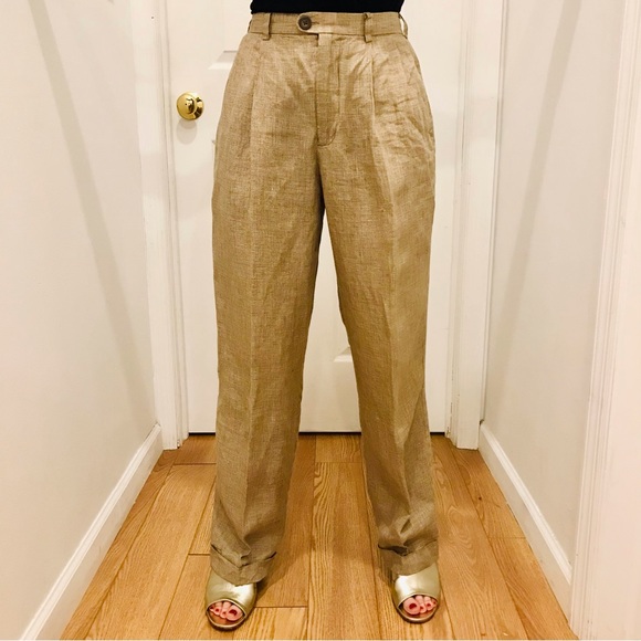 Vintage 1980’s Gap beige and tan houndstooth motif pants. Size S. Good used cond - Picture 11 of 11